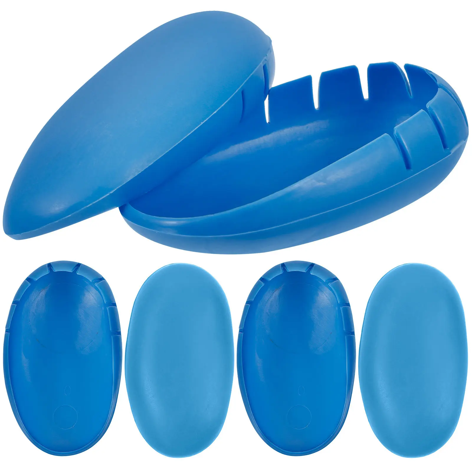 3Pairs Silicone Ear Protectors Hair Dye Ear Covers for Shower Washing Hair Bath Hairdressing Travel Use Soft Skin Friendly