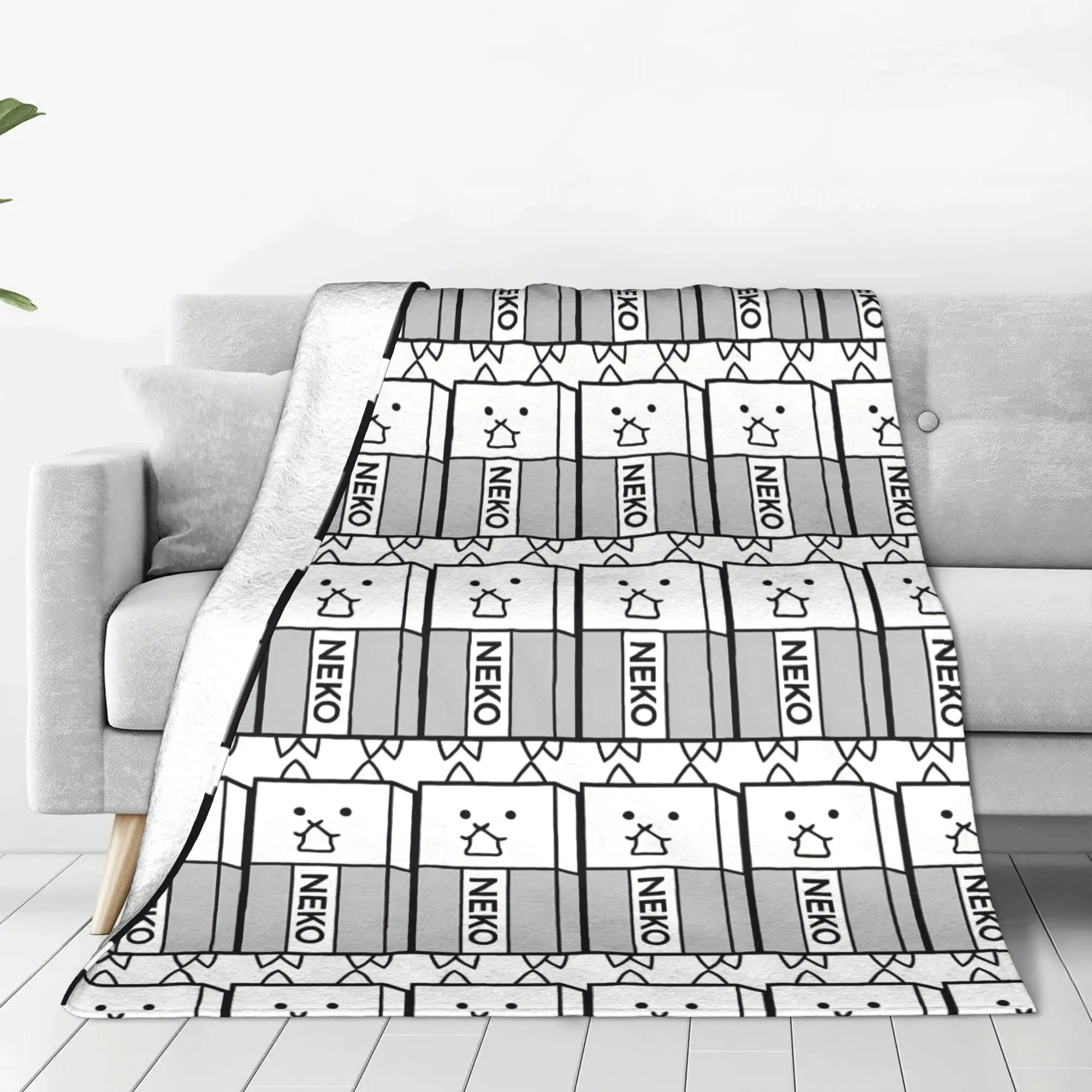 1PC Eraser Cat The Battle Cats Home Room Decorations Winter Blankets For Adults Bedding Home Interior Sofa Knee