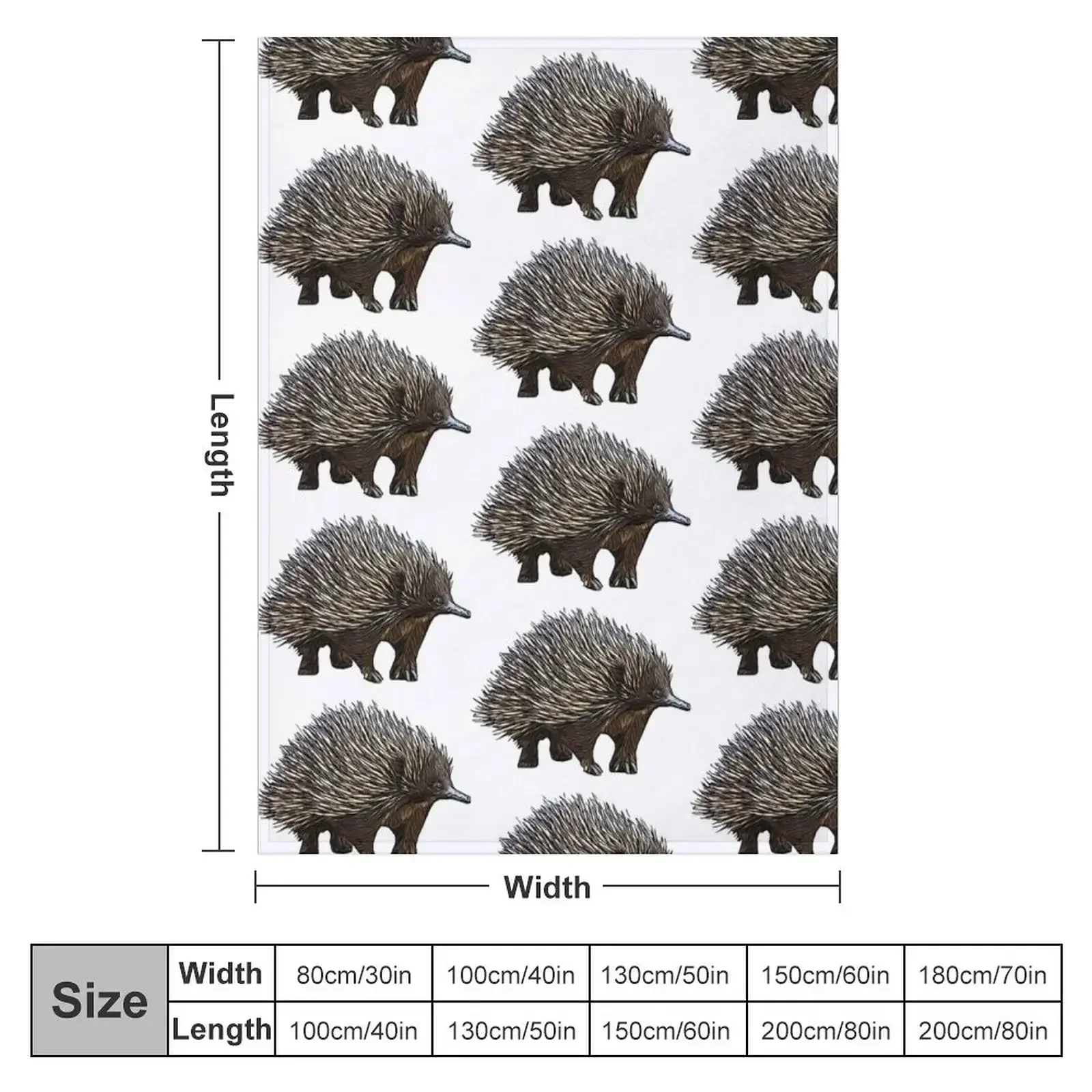 Echidna Throw Blanket Cute Plaid for winter Sleeping Bag Blankets