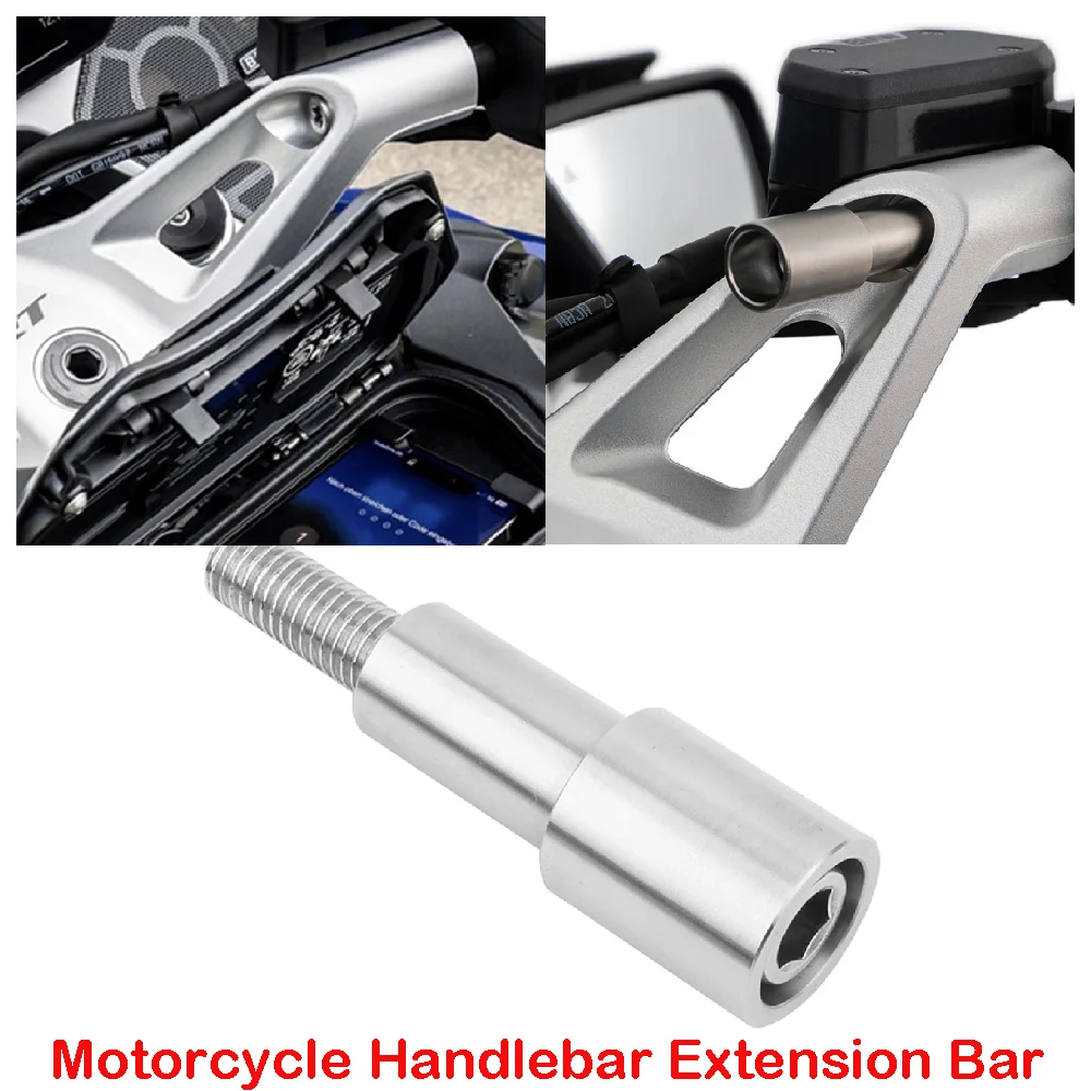 For BMW R1300RT RT R1300 ABS 2025 2026 Motorcycle Handlebar Extension Bar 22mm GPS Navigation & Smart Phone Base Adapter Bracket