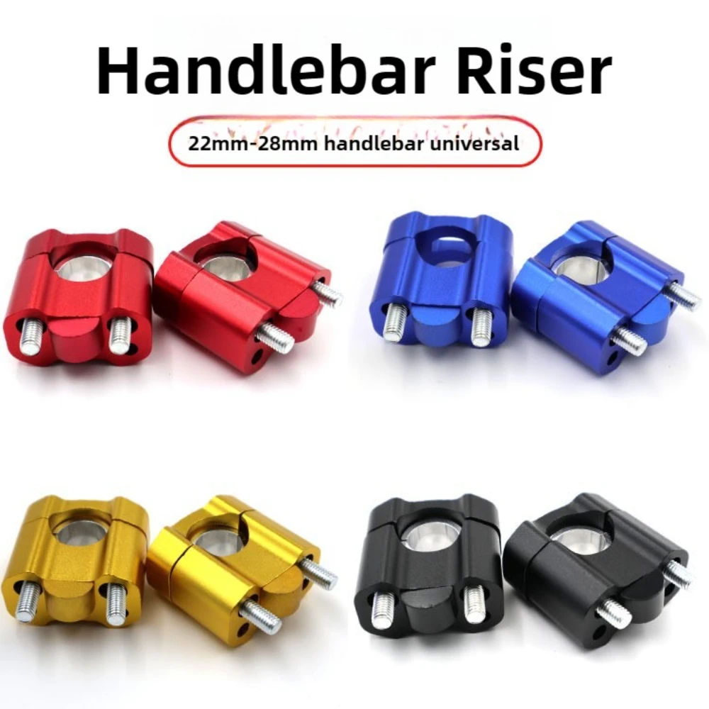 22MM 28MM CNC Handlebar Clamp Accessories Fat Bar Risers Mount Adaptor for Dirt Bike Racing Motorcycle Modification