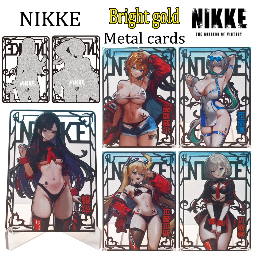 

NIKKE Goddess of Victory Metal cut-out card Laplace Besti Maxwell Bride DIESEL Boys collectible cards Christmas birthday gifts
