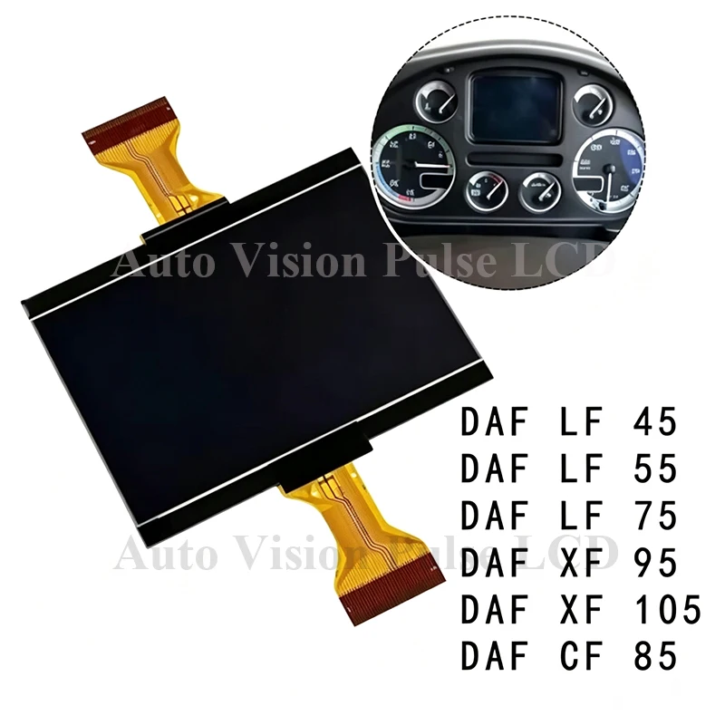 LCD Display Tem-sa MD7 Plus For DAF LF CF XF 45 55 75 85 95 105 Truck Dashboard LCD Tem-sa MD9 Display Instrument Cluster