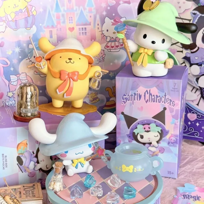 1 Uds. Kawaii Pochacco Cinnamoroll Anime Sanrio adorno mágico de escritorio lindo My Melody juguetes de dibujos animados para niños regalos para niños