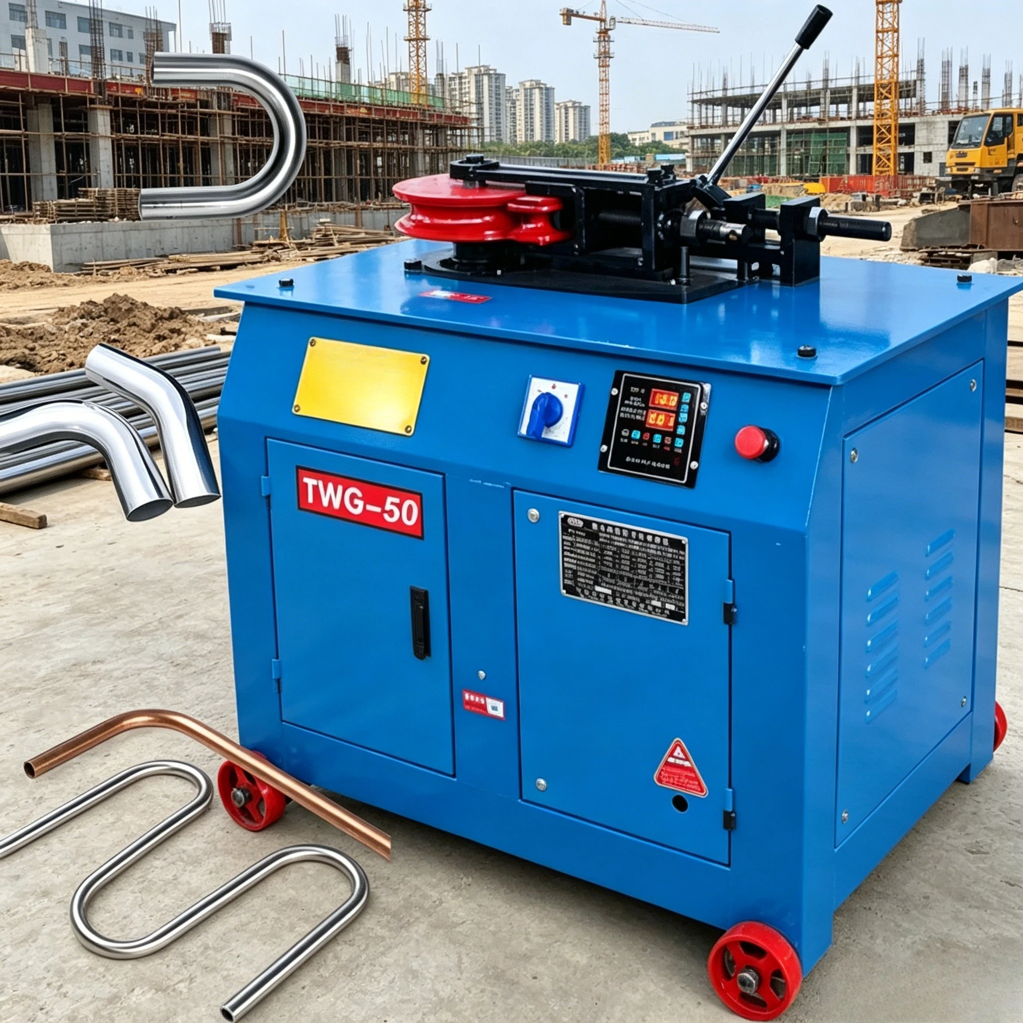 

Hydraulic Pipe Bender 2 Inch 12T Manual Tube Bender 1/2"-2" Bending Tool for Steel Tube Handrail Construction Site