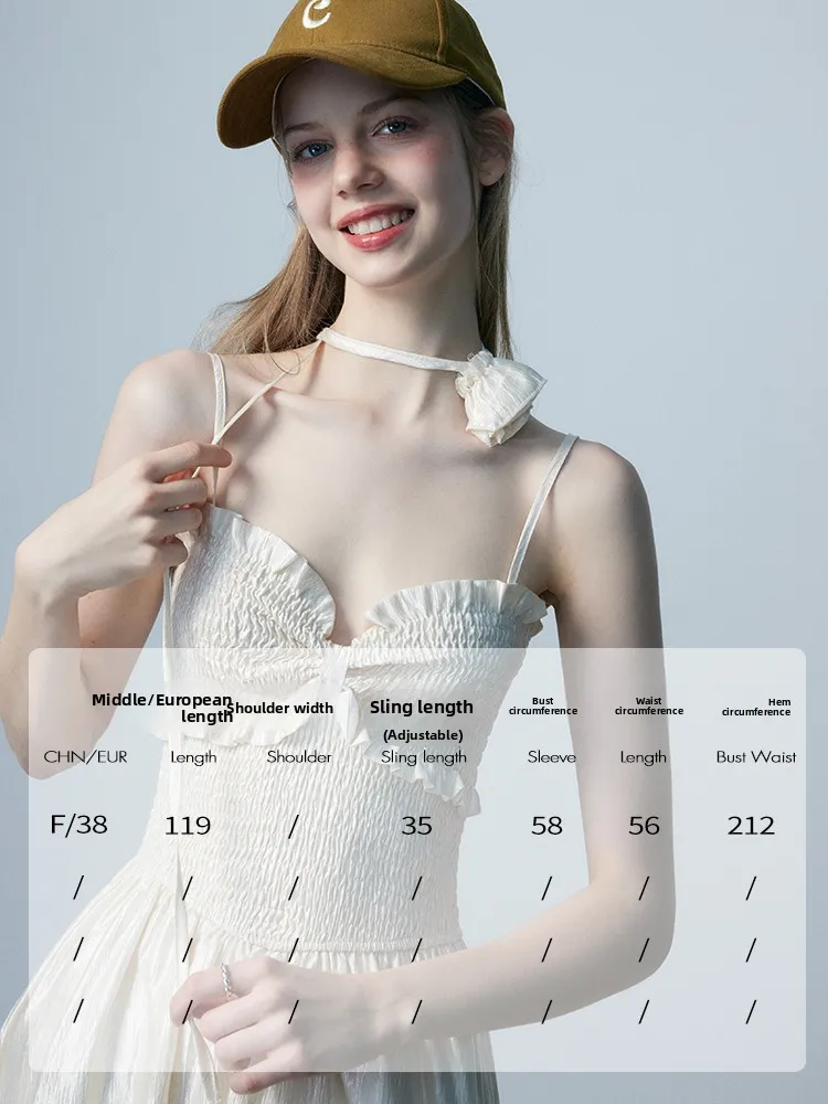 Vestido e con lazo de mariposa en la cintura, falda larga de línea A para mujer, faja floral, primavera 2024, fibra de...