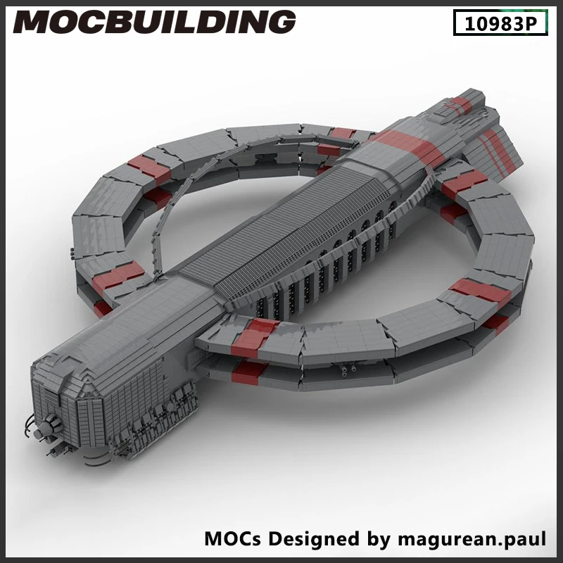 

MOC Building Blocks Space Ship Peacekeeper Command Carrier DIY Bricks Modular Model Assemble Toys Christmas Gift Present