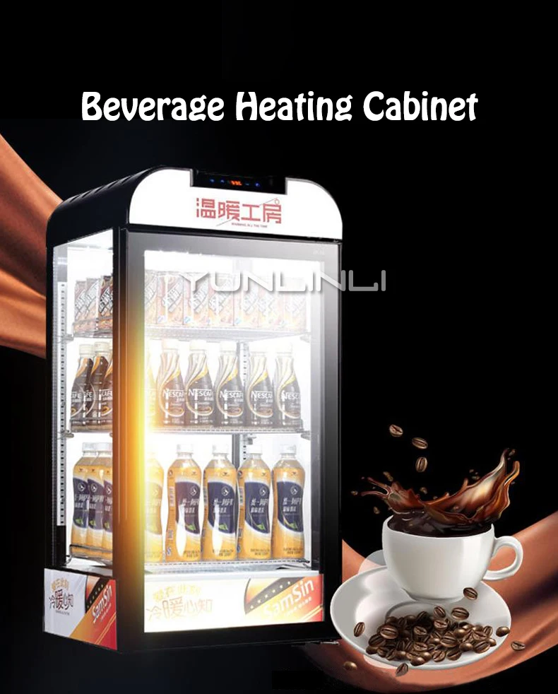 상업용 단열 가열 캐비닛 디스플레이 홀더 음료 쇼케이스 보온 박스 음료 캐비닛