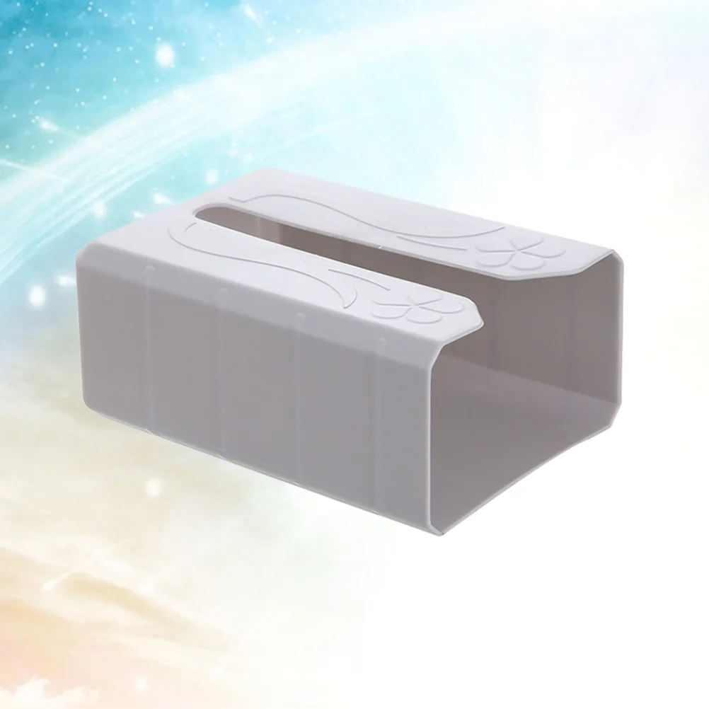 Kitchen Paper Towel Holder Tissue Box No Drilling Adhesive Tissue Storage Box Container (Beige) tissue paper box