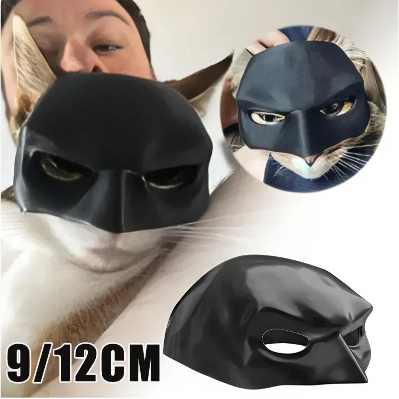 Cat Bat Cool Man Mask Cat Avenger Mask Matte Cute Bat Mask Superhero Toys Cat Bat Halloween Costume For Cats Pet Supplies