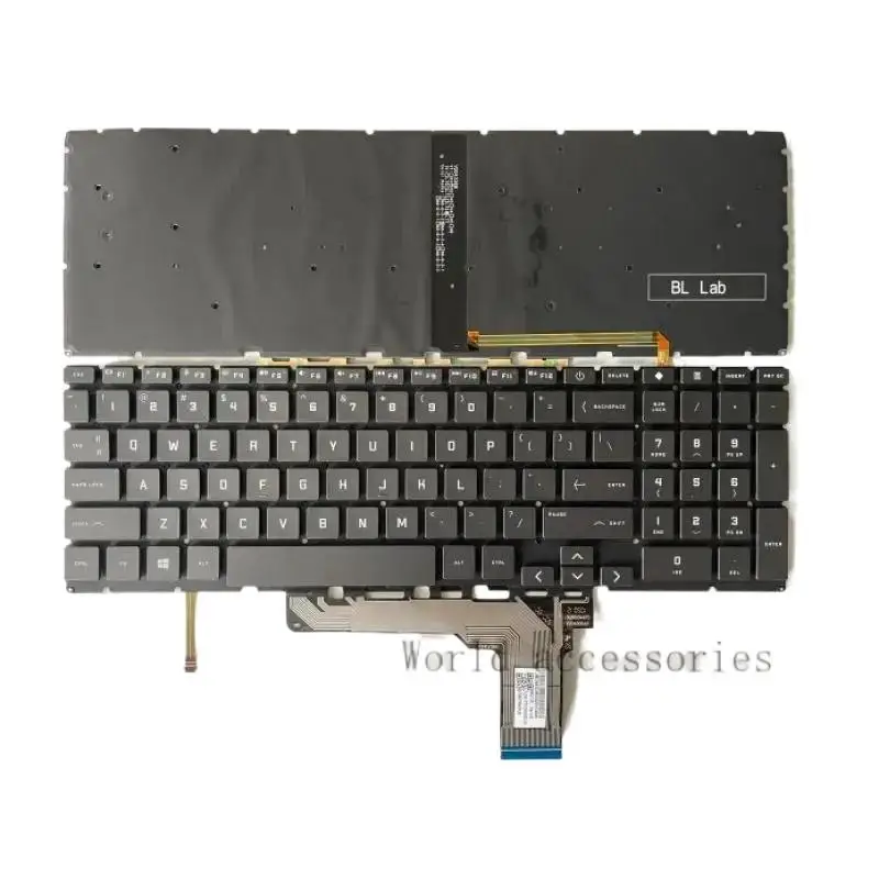 & teclado RU/EUA para HP Victus 16-e0078ur 16-e ‎       16-e0010nr ‎       16-e0043nr 16-e0075ax TPN-Q263 16-E 16-D 16-D0030 16T-D00
