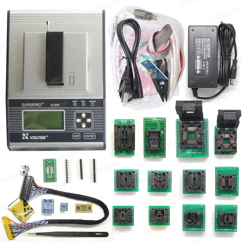 6100N+16 Adapters & EDID code high programming speed XELTEK SuperPro IC Chip Device