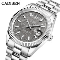 CADISEN New Mens Mechanical Automatic Watch Top Brand Luxury C3 Luminous AR Sapphire MIYOTA 8215 100M Waterproof Gift Watch Men