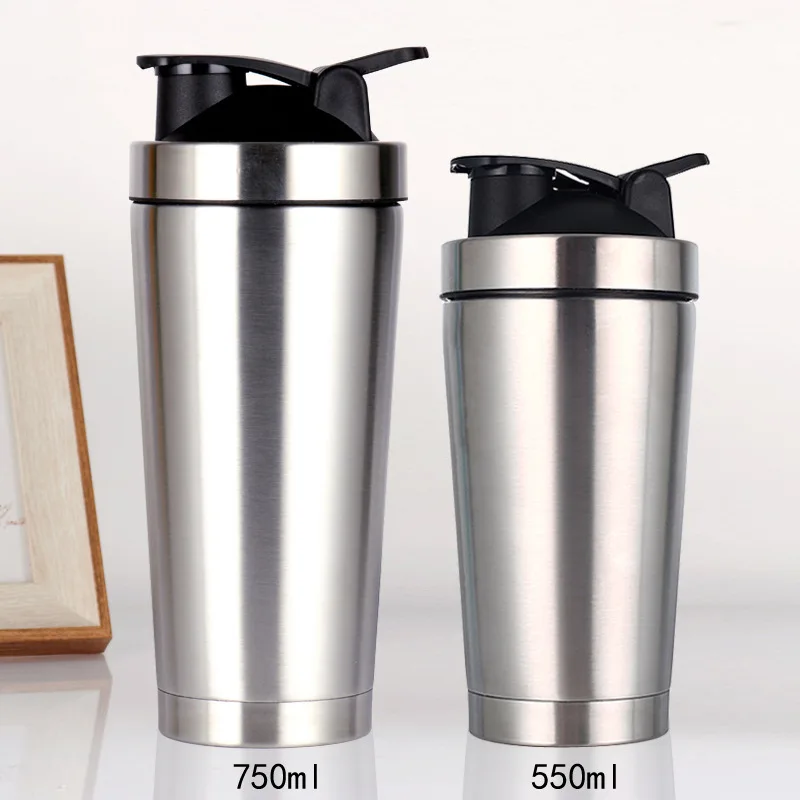 304 Stainless Steel Shake Cup Driven Egg White Milkshake Blending Cup Fitness Sports  Shaker Bottle protein  Gym Small