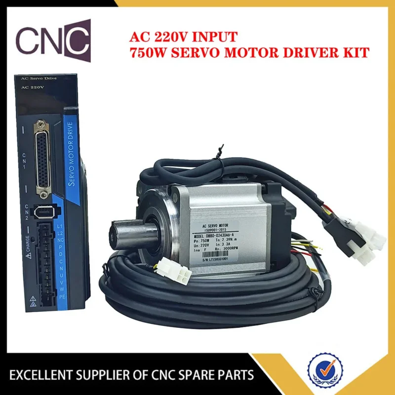 CNC motor set 40/80/ small AC 400W750w controller driver using engraving and milling machine servo