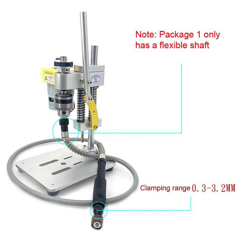120W Mini Bench Drill Milling Machine Multifunctional Precise Drill Floor B10 Chuck Hole Puncher DIY Wood Metal Drilling Machine