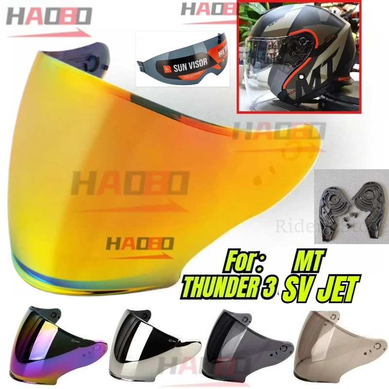 

MT-V-19 Helmet Lens for MT THUNDER 3 JET EXPERT Open Face Helmet Uinverse MT-V-19 Replacement Helmet Windshield Base
