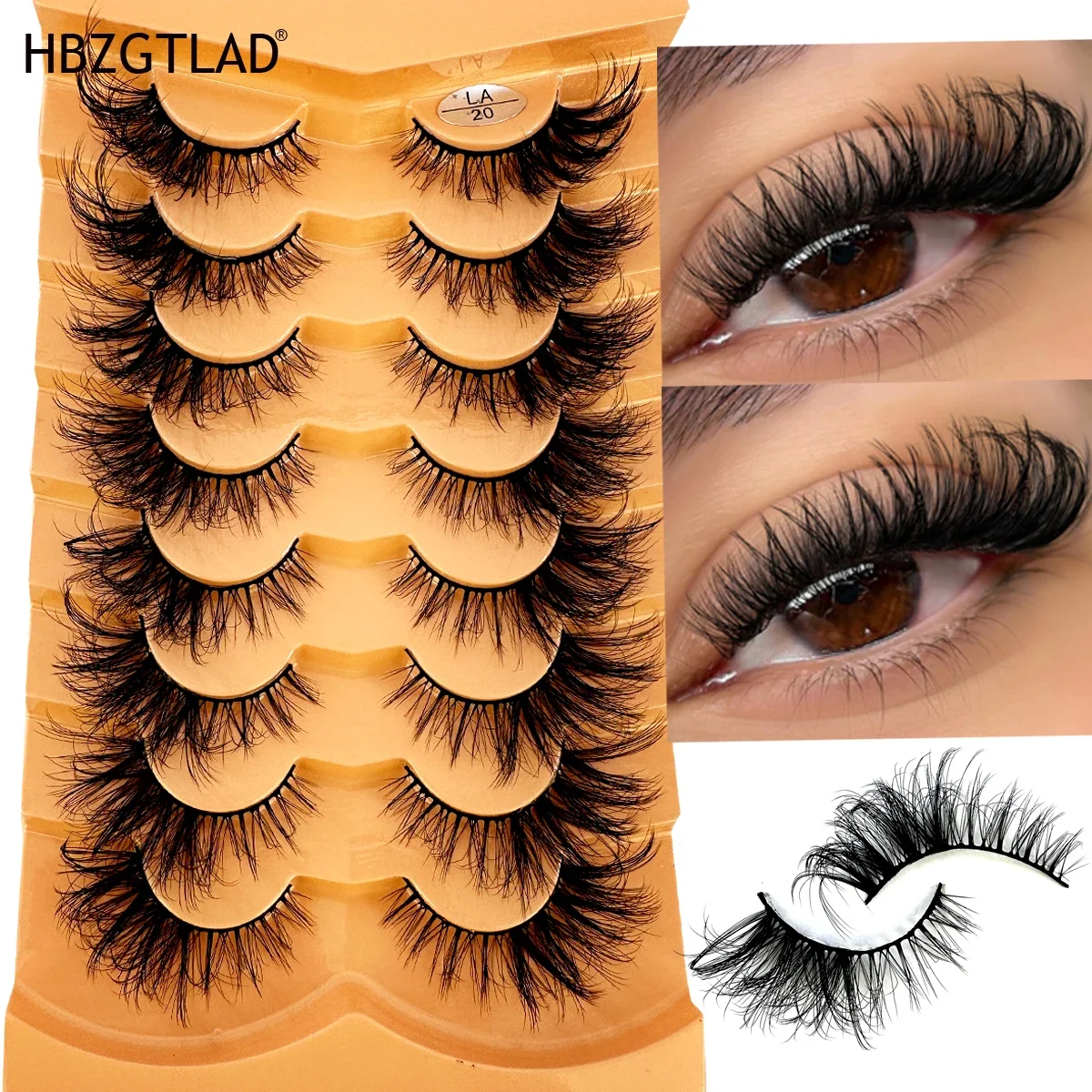 Nieuwe Cat Eye Wimpers 5D Pluizige Volume Nertsen Valse Wimpers Gevleugelde Einde Oog Langwerpige Wimpers 3D Nertsen Wimpers Dikke Nep Wimper