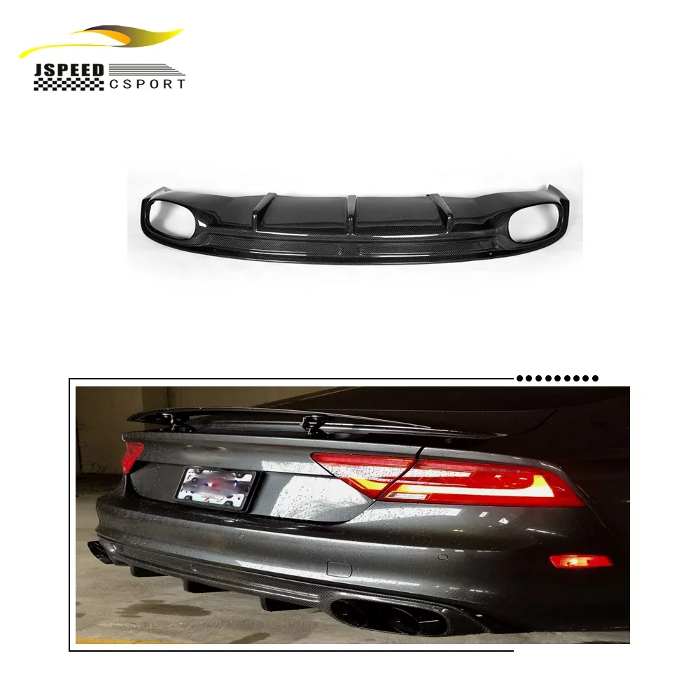 

Suitable for Audi A7 S-LINE S7 2011-14 True Carbon Rear bumper Lip Diffuser body kit