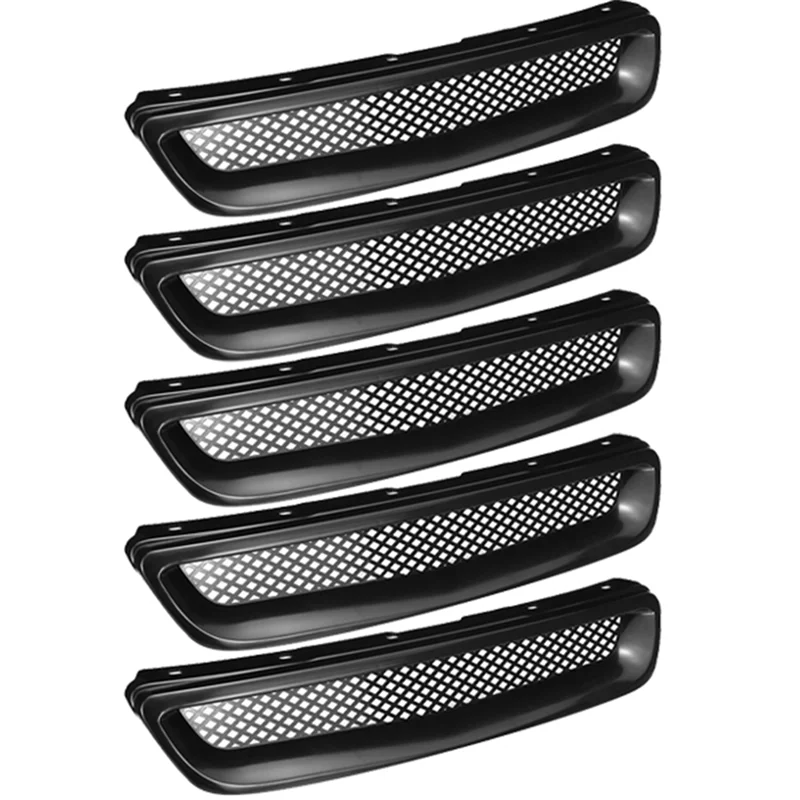 

B07A-ABS Черный автомобильный передний бампер, капот, решетка, накладка для Honda Civic EK CX DX EX HX LX Type R 1996 1997 1998