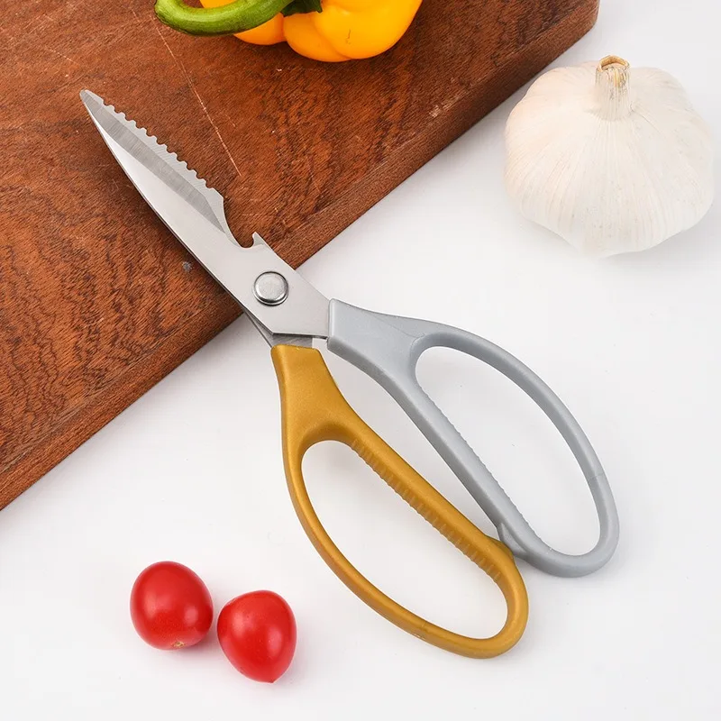 Quality Stainless Steel Industrial Scissors Household Kitchen Scissors Food Barbecue Scissors Kill Fish