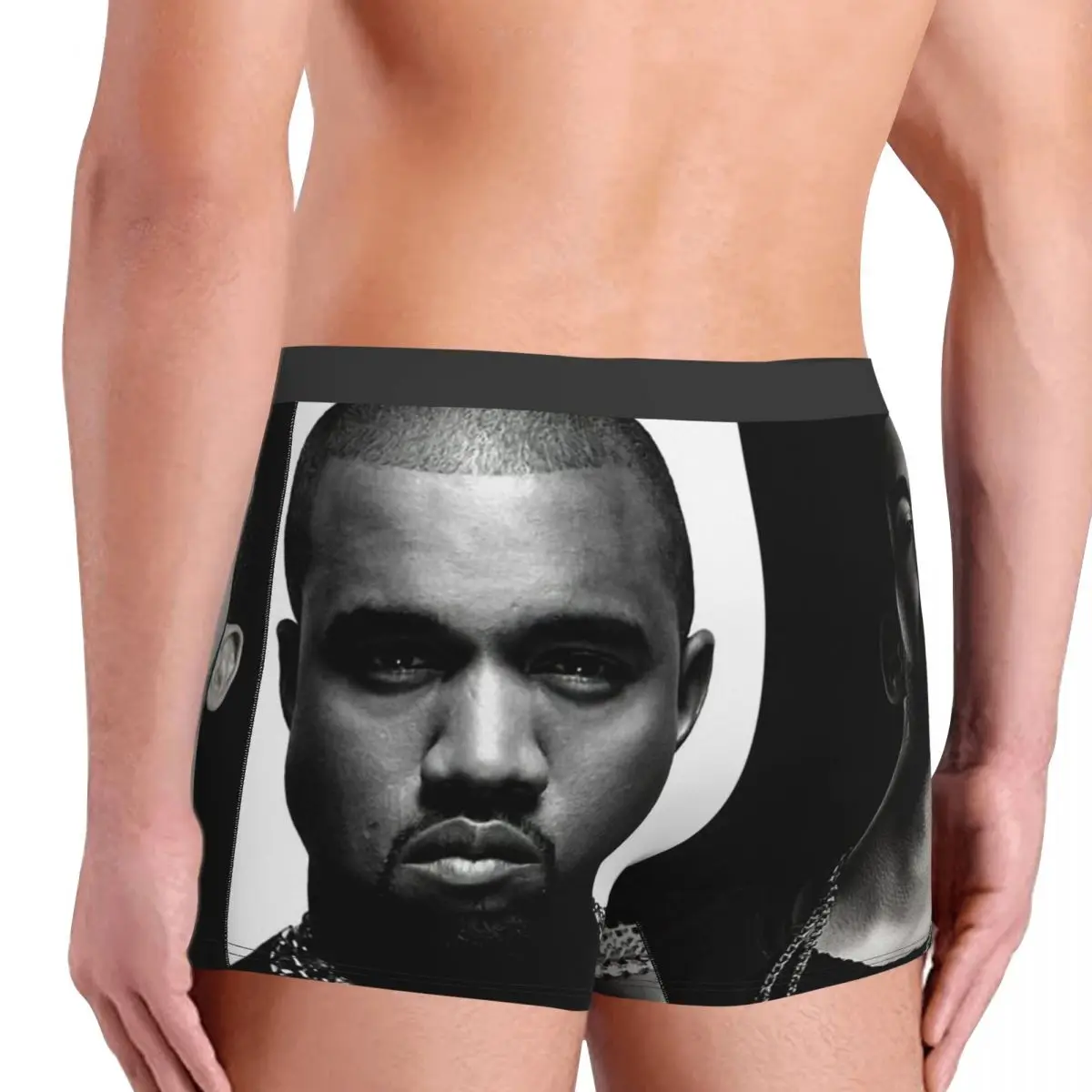 Kanye West Men\'s Boxer Briefs Boxer Briefs Highly Breathable Underwear Top Quality Print Shorts Birthday Gifts