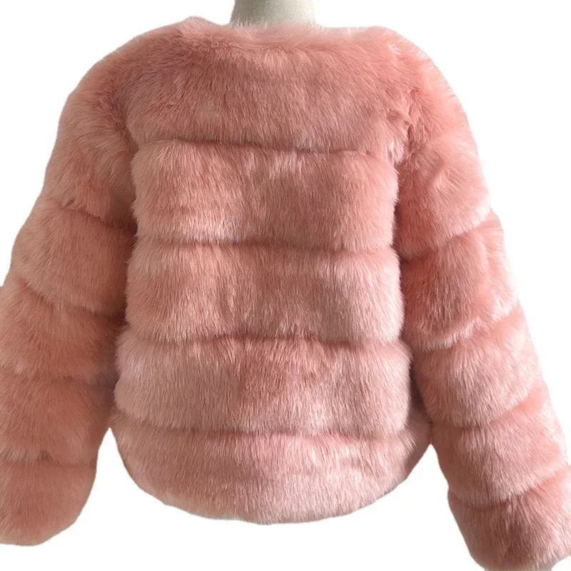 Faux Fur Coat Women Winter Coats Top Fashion Furry Jackets  Elegant Thick Warm Outer Parkas Clothes Fake Fur Woman Jacket