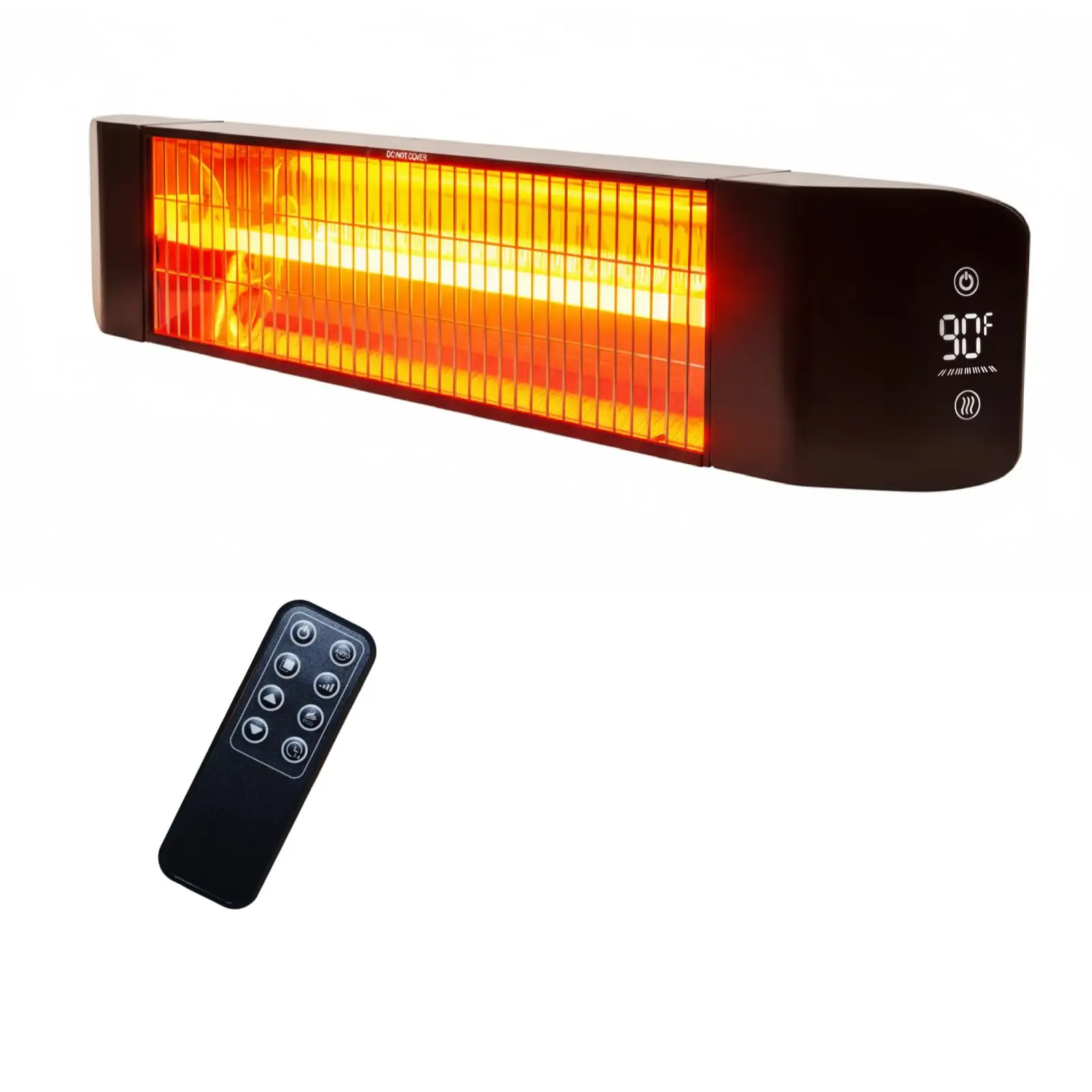 Electric Outdoor Heater 1500W - Patio Heater for Outdoor Use, Silent & Targeted Heating - Smart Control with 24H Timer