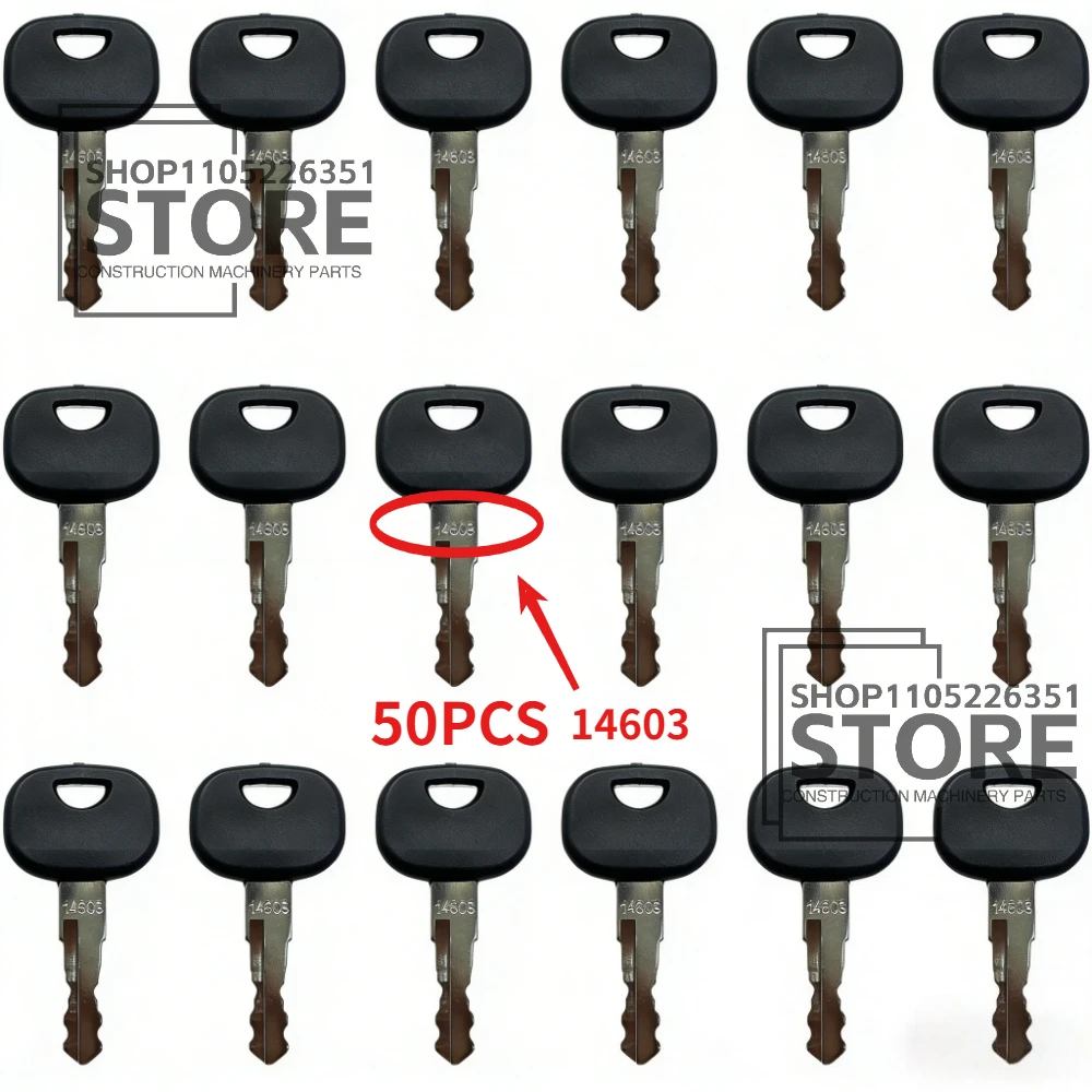 

50 PCS 14603 Keys For WACKER NEUSON EXCAVATOR Ignition Keys Gehl JLG JCB LINDE CLASS SKYTRAK HAMM
