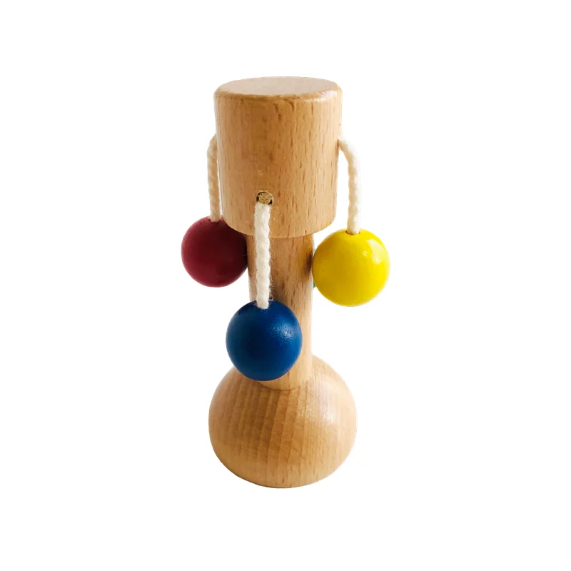 Montessori Baby Toys Wood Dollio Early Childhood Education Shaking Sound Game Sensory  Materials Right Brain Trainning Tools