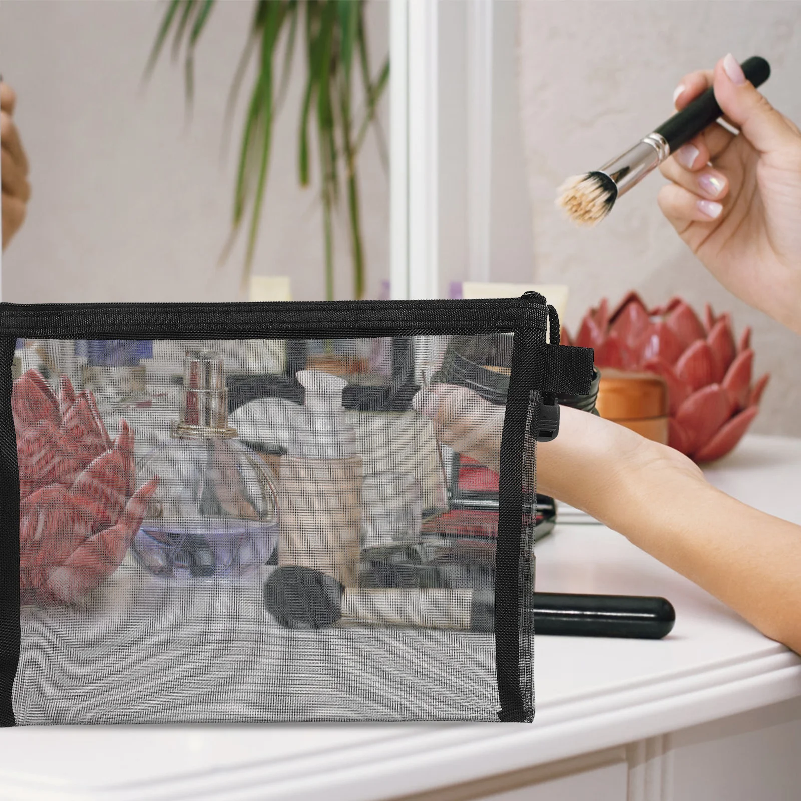 15Pcs Versatile Mesh Pouches Zipper Organizer Bags for Cosmetics Pencils Travel and Daily Use Bag Organizer Pouches