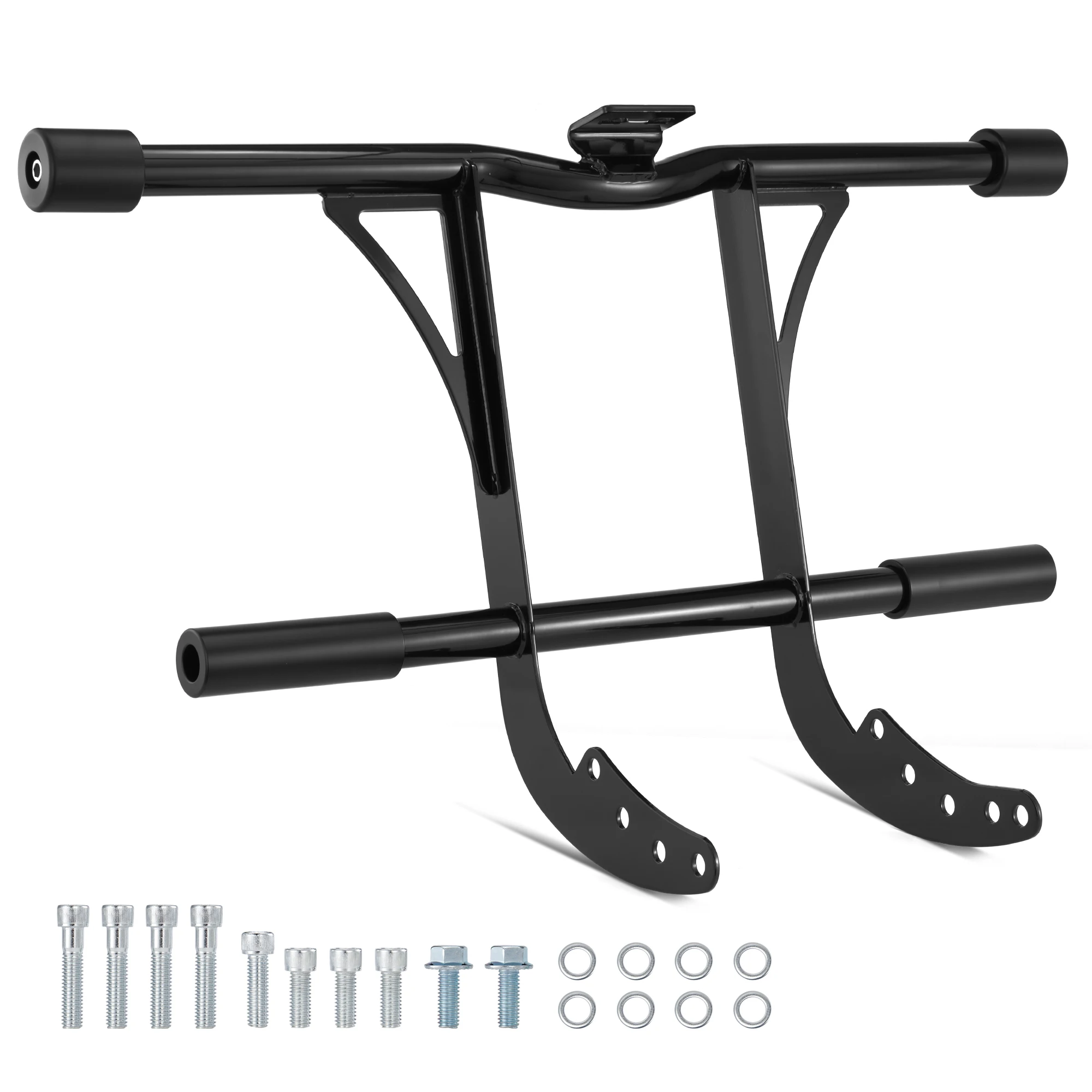 

Engine Guard Highway Peg Two-Step Front Crash Bar with Wings for Harley 2018-2024 Softail Fat Boy FLFB/S Street Bob Low Rider