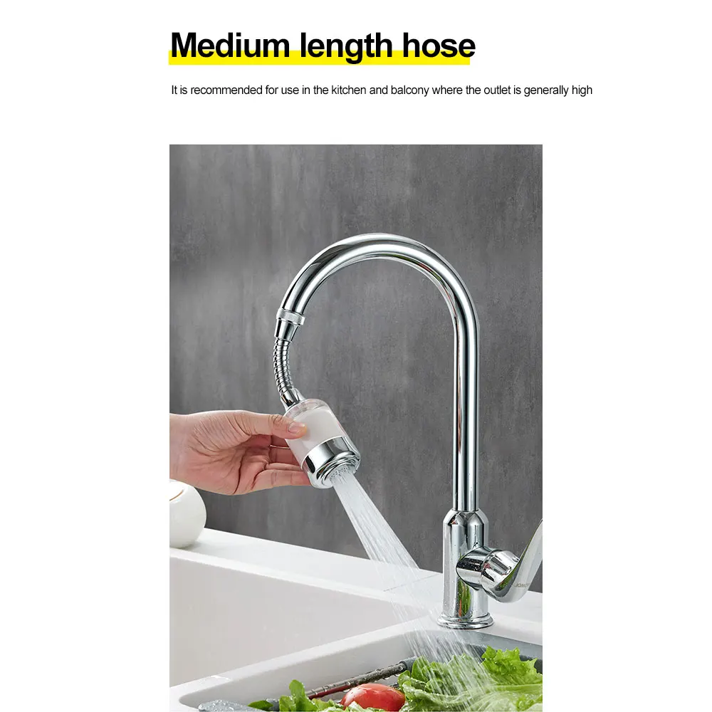 Nuovo filtro per gorgogliatore del rubinetto dell'acqua del rubinetto della cucina per il depuratore di filtrazione del bagno dell'acqua dura Rimuovere il cloro metallo pesante filtrato
