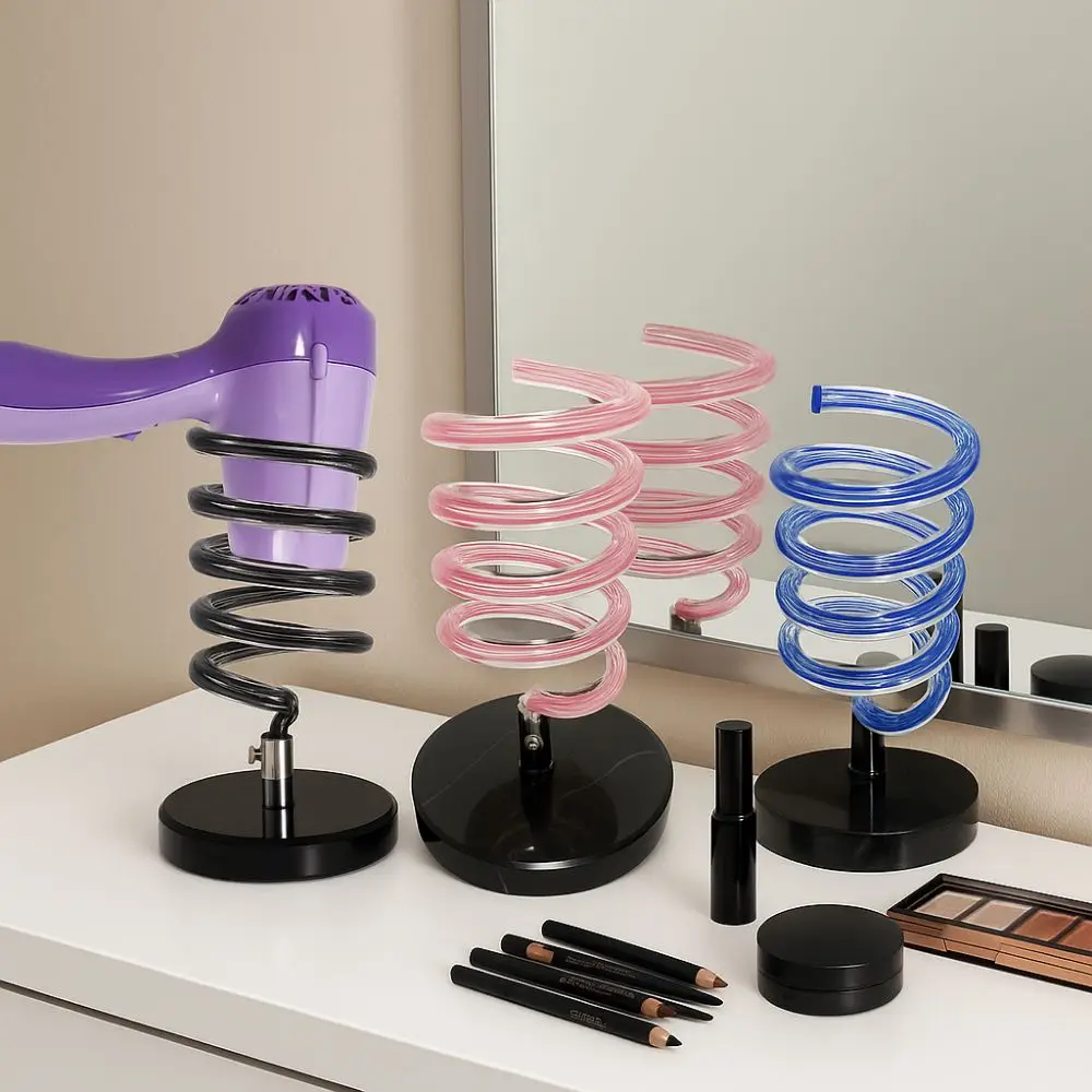 

Plastic Countertop Hair Dryer Holder Marble Base Anti-slip Hair Dryer Bracket No Punch Hair Dryer Stand Hair Salon