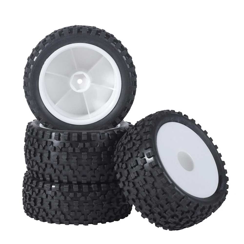 ABUM-4Pcs 85Mm Tires Wheel Tyre For Wltoys 144001 124019 104001 RC Car Upgrade Parts 1/10 1/12 1/14 Scale Off Road Buggy