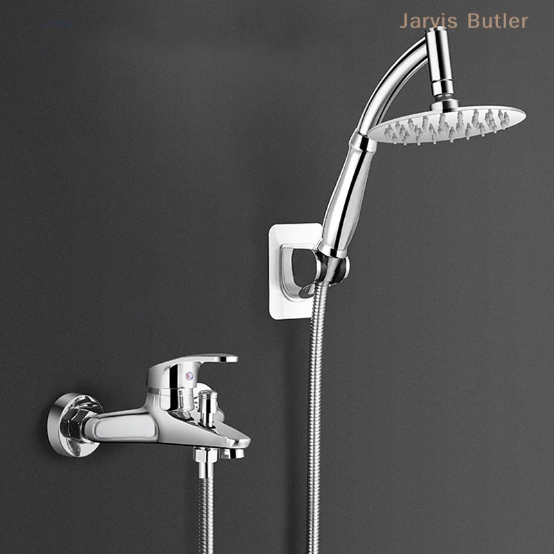 

Shower Head Extension Arm Hand Hold Adjustable Extender Angled Shower Arm Kit Chrome Sprinkle Parts For Bathroom