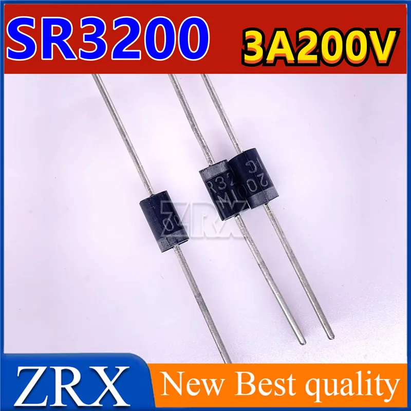10Pcs/Lot Schottky diode HBR3200 SR3200 SB3200 200V/3A straight in diode