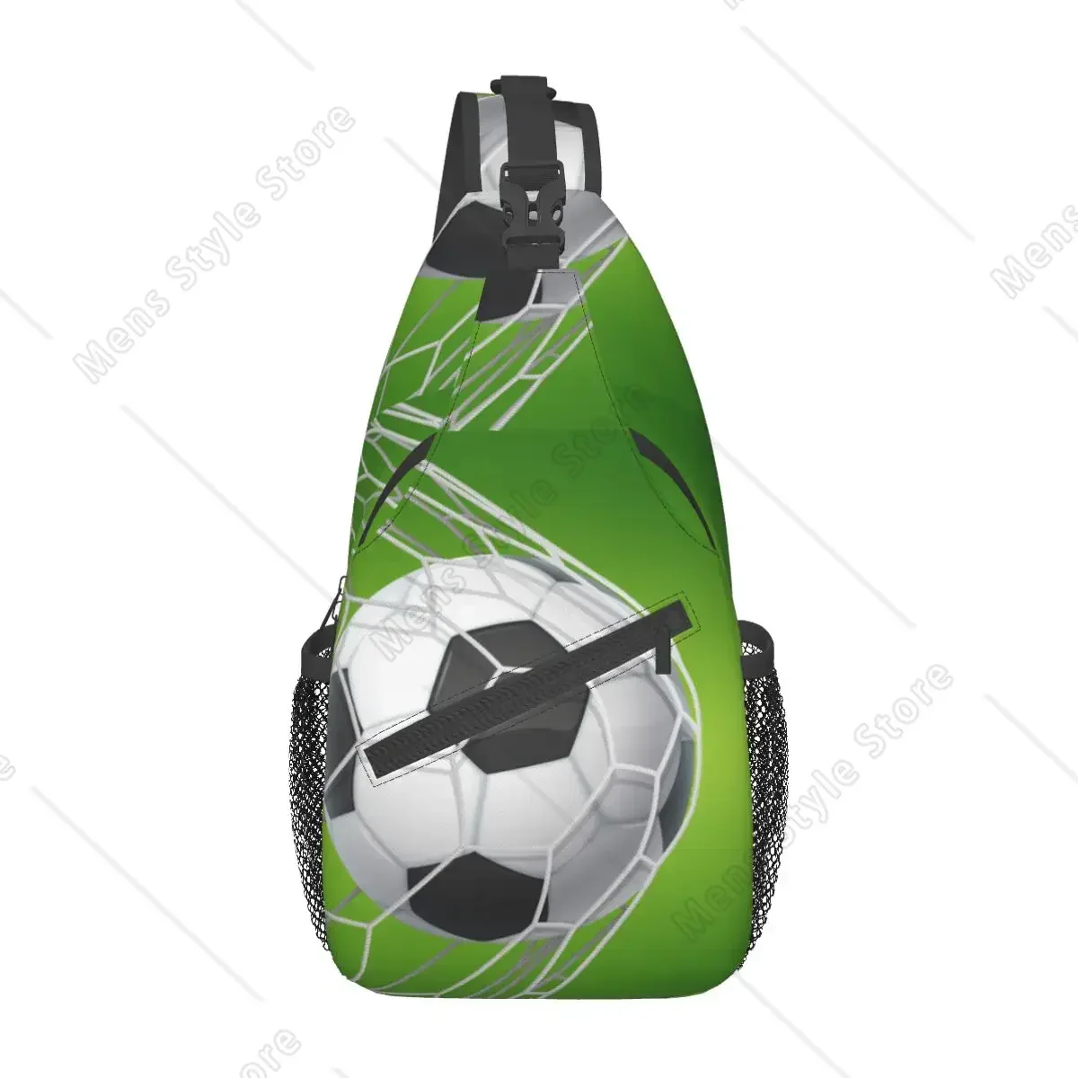 

Футбольные сумки на ремне, нагрудный рюкзак через плечо, уличные походные рюкзаки, зеленые мячи, спортивные школьные сумки с узором
