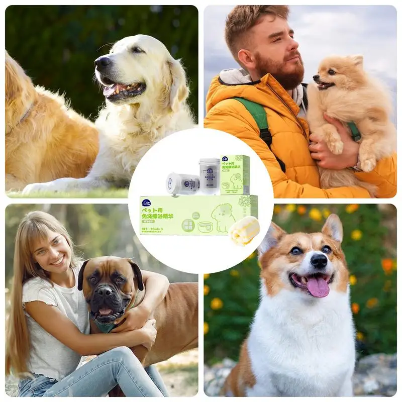 Shampoo secco per gatti Shampoo delicato per animali domestici senz'acqua lavaggio per animali domestici senza acqua Shampoo naturale per animali domestici Shampoo per cani secco forniture da bagno per cani con