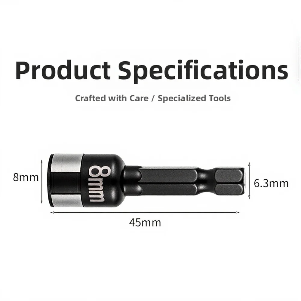 

8mm Non-Magnetic Hexagonal Socket with Precision Recessed Hex Geometry and Steel Ball Design for Dependable Fastener Control