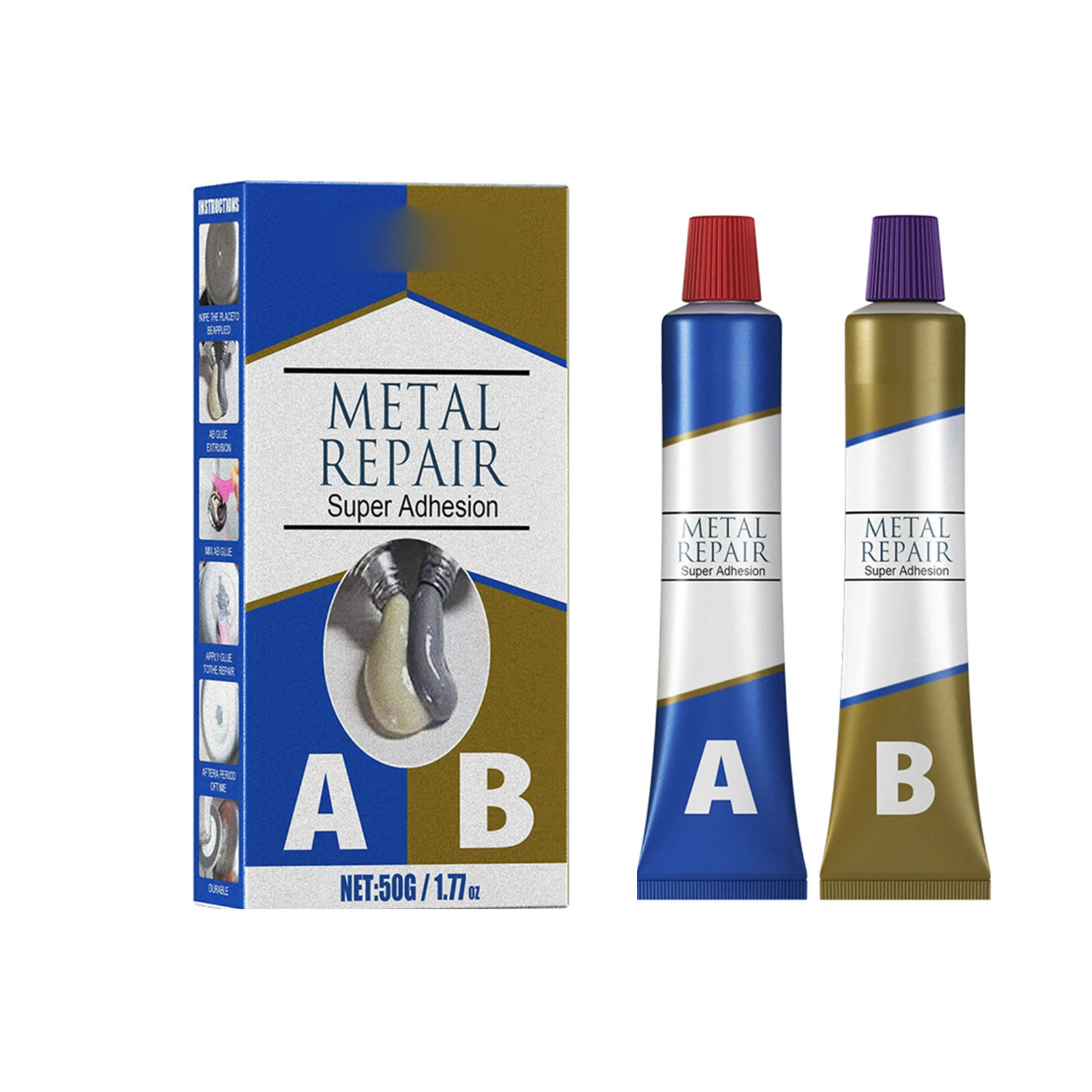 Ремонтный адгезив для сварки дефектов AB, водонепроницаемый, изоляционный, устойчивый к старению клей для топливных баков, бамперов, отражателей
