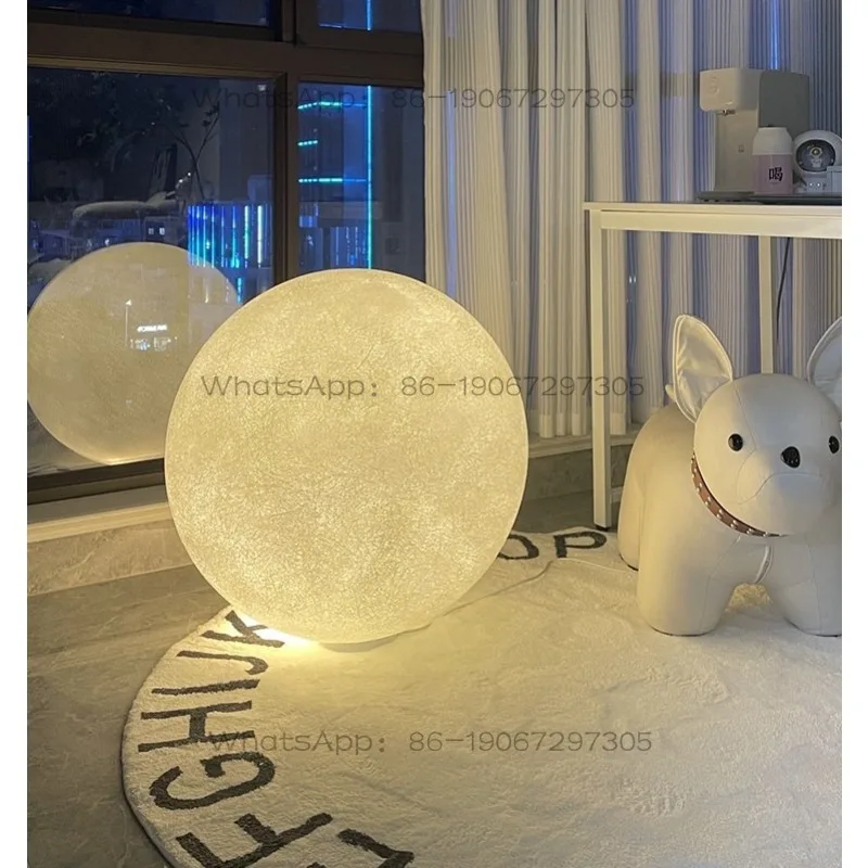

Floor lamp Bedroom girl Internet celebrity atmosphere lamp, outdoor moon lamp, living room sofa vertical desk lamp