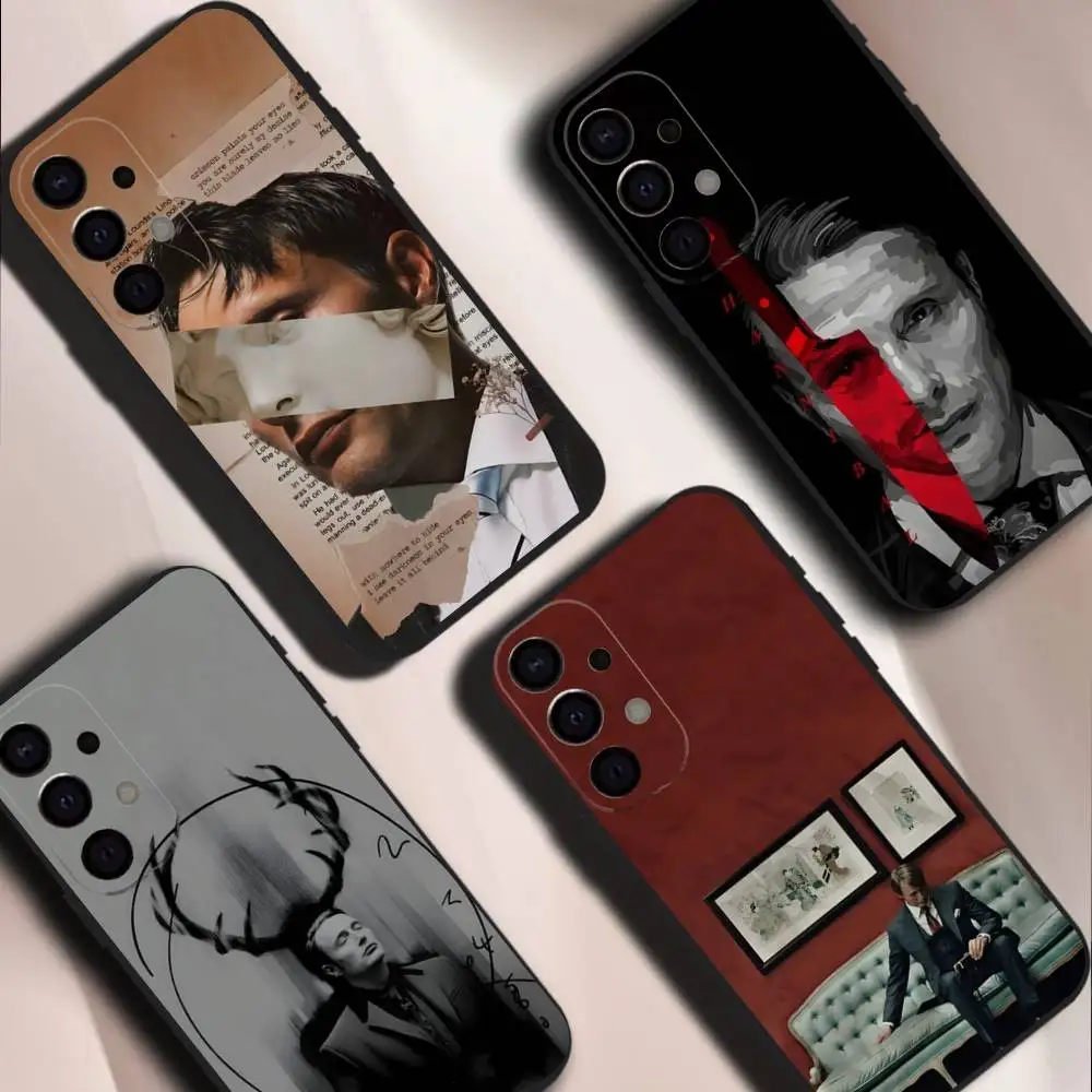 

Will Graham H-Hannibal For Samsung S26,S25,S24,S21,S22,S23,S30,Ultra,S20,Plus,Fe,Lite,5G Black Cover Phone Case