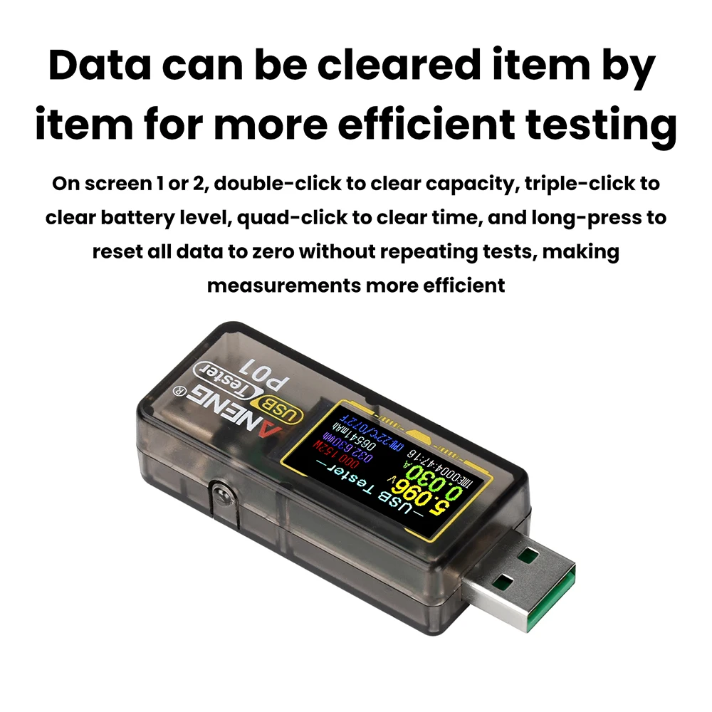 P01 Digital USB Tester Display DC Voltage Ammeter Power Meter DC 4-30V Voltmeter Ammeter Charger Capacity Multifunction