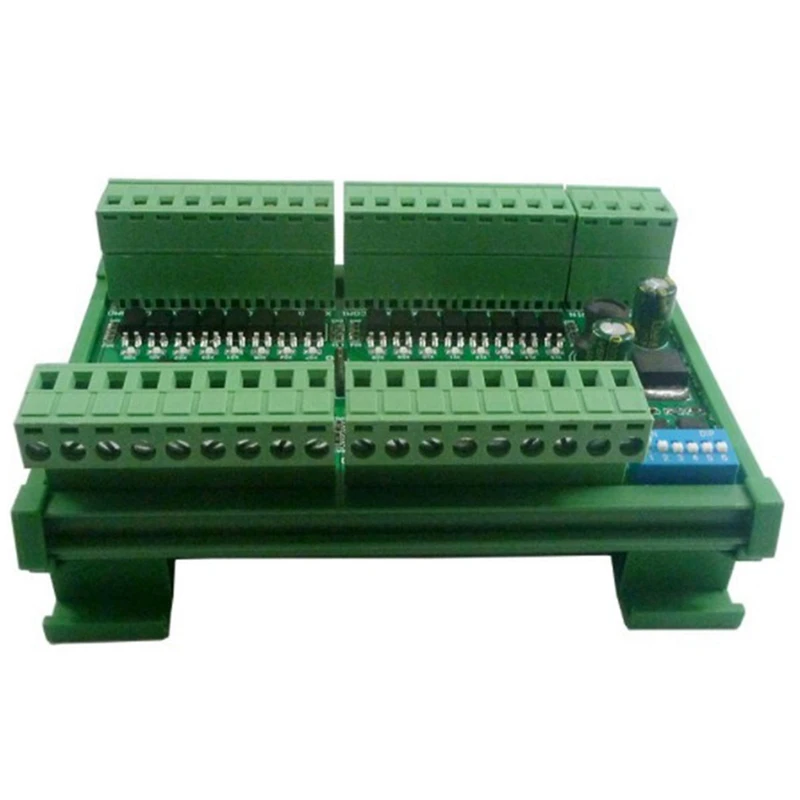 

2X 32Ch PNP изолированный цифровой вход RS485 Modbus Rtu контроллер 12В 24В PLC плата сбора количества переключателя (с фотоэлементами)