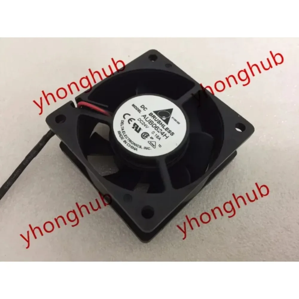 

Delta Electronics AFB0624SH DC 24V 0.18A 60x60x25mm 2-Wire Cooling Fan