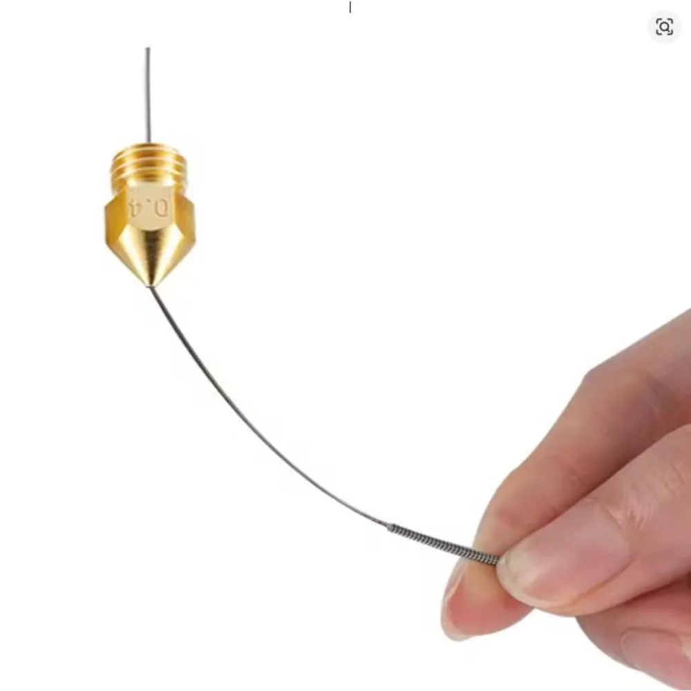 3D Printer Nozzle Cleaning Tool Clearing Needle E3D Stainless Steel Through Hole Needle For MK8 Brass Nozzle Steel Cleaning