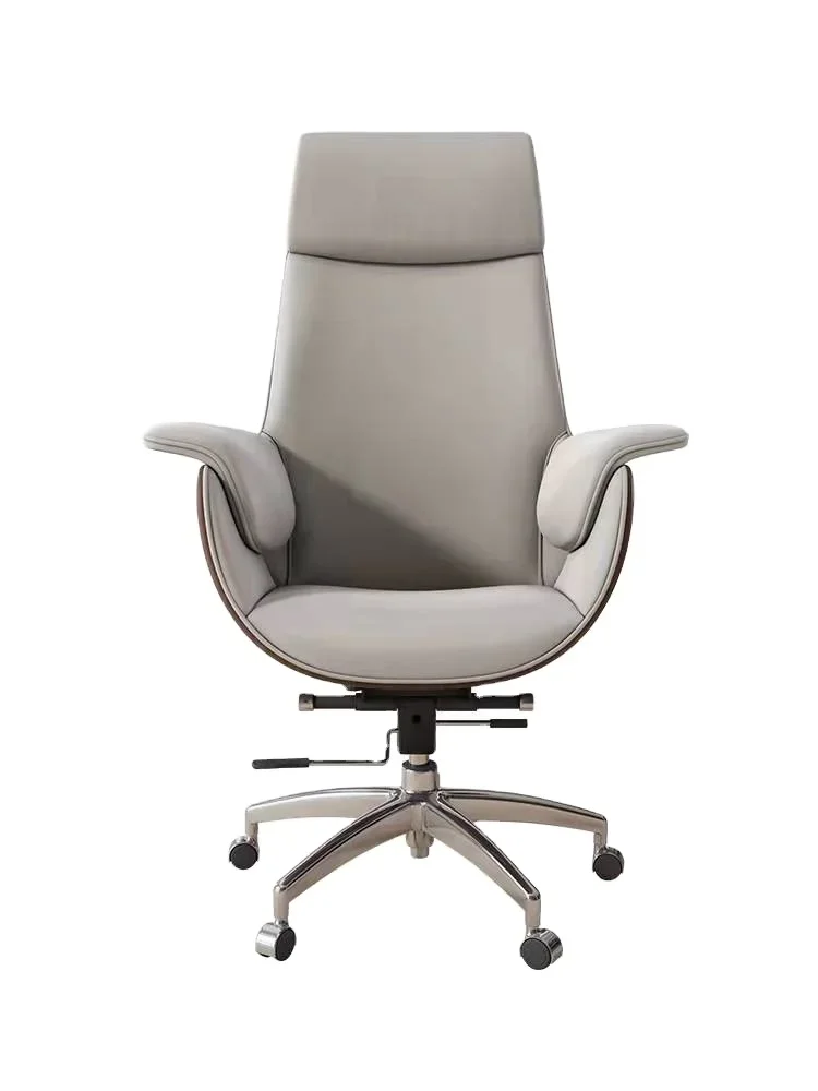 OEM factory direct sale executive office chair  PU leather computer chair  aluminum base CEO office chairs