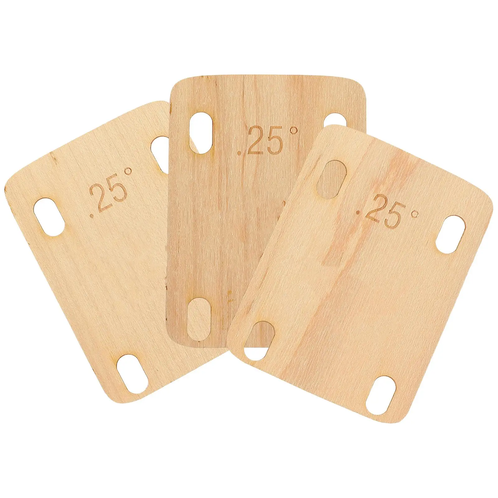

3pcs Guitar Neck Shims Wood Maple Replacement 025 05 1 Degree Bass Gasket Spacer Parts Accessories Instruments