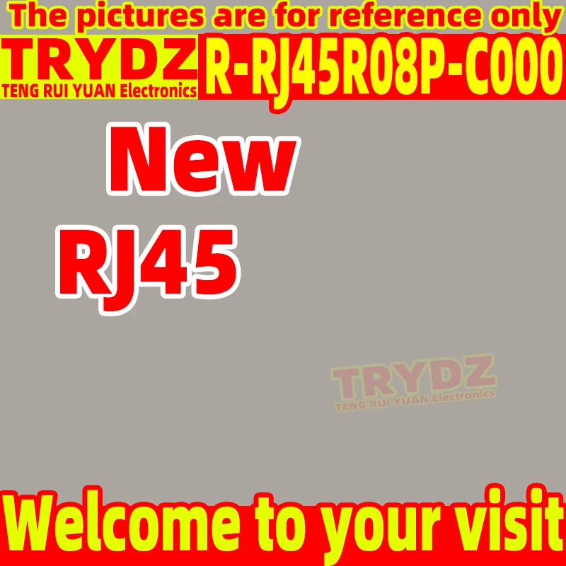 20-5pcs New R-RJ45R08P-C000 RJ45 socket with light network interface and shielded crystal head female socket